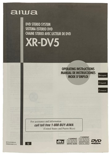 Aiwa dvd dv5 stereo - aiwa,