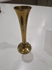 Vintage Brass Trumpet Etched