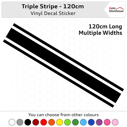 Triple racing stripe vinyl - stripe,
