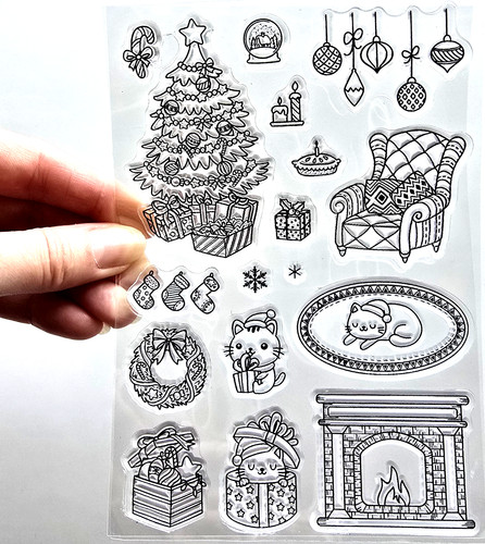 Clear stamps christmas - stamps, living