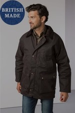 Mens Wax Jacket M Brown