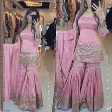 Falcon Pink Ready Made Sharara