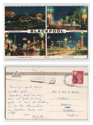 Postcard blackpool - postcard,