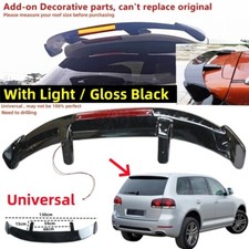 For VW Touareg MK1 7L 2003-2010 Rear Boot Roof Spoiler Wing "W/ Light" Universal