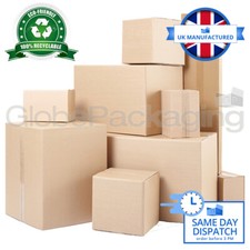 BRAND NEW SINGLE & DOUBLE WALL CARDBOARD POSTAL BOXES - MADE FROM RECYCLED PAPER