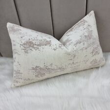 12"x20" Clarke & Clarke Monterrey Fabric Ivory Handmade Cushion Cover  