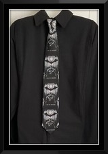 batman black unisex neck tie wedding prom funeral hand made cotton fabric