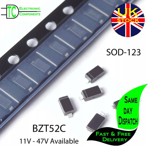 Bzt52c sod123 smd smt zener - sod123,