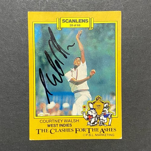 Courtney walsh signed 1986 - courtney,