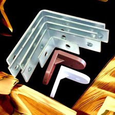 ANGLE BRACKET PLASTIC FURNITURE ASSEMBLY METAL FRAME FIXING L SHAPE SHELVING DIY