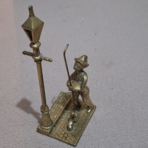 Vintage brass gas - gas, lamp