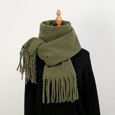 Milk Fleece Scarf Fringe Shawl