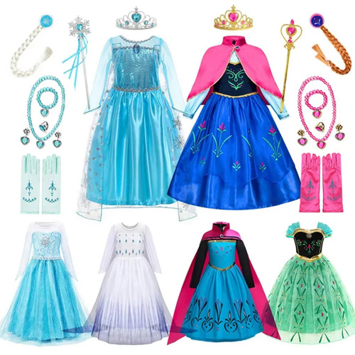 Princess dresses girls mesh - princess,