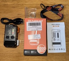 1000 Lumens FlashLight, Dog Walking, Work Torch, 180° Swivel, Rechargeable