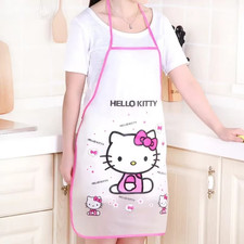 Sanrio Hello Kitty Waterproof Apron Kitchen Cleaning Cooking - UK STOCK