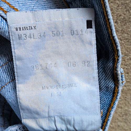 Levi 527 blue cotton denim - 527,