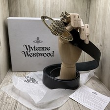 Vivienne Westwood Mid Size Gold & Crystal Bas Orb Belt, 27-35” RRP £290. Boxed.