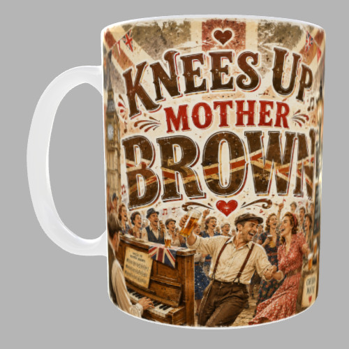 Knees mother brown mug - knees,