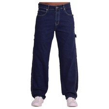 Firetrap Mens Wide Leg Loose Fit Carpenter Baggy Denim Jeans Multi Pocket Jean