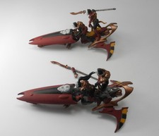2 HARLEQUIN SKYWEAVERS (no stands) Plastic Eldar Aeldari Army Jetbikes 40K 4