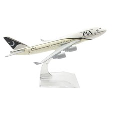 1:400 16cm B747 Airlines PIA Airplane Model Alloy Plane Diecast Aircraft Gifts h