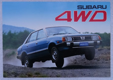 SUBARU 4WD Brochure 1980: Hatchback,Sedan,Station Wagon,MV. Specification/Colour