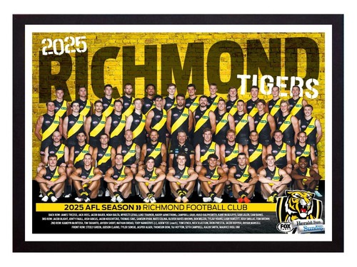 Framed 2025 richmond tigers - framed,