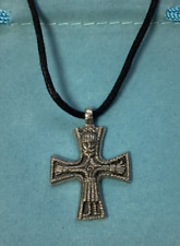 Viking Cross Silver Pewter