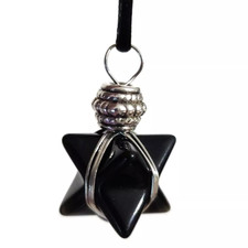 Obsidian Pendant Necklace