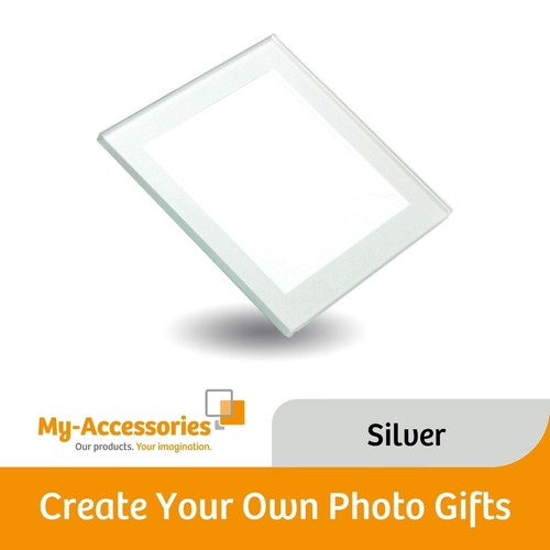 Blank glass photo coaster 80mm - blank,