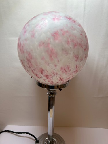 Art deco chrome lamp - deco,