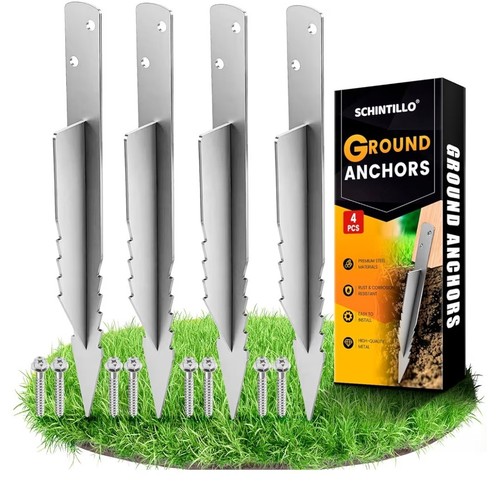 4pcs ground anchor fence post - anchor,