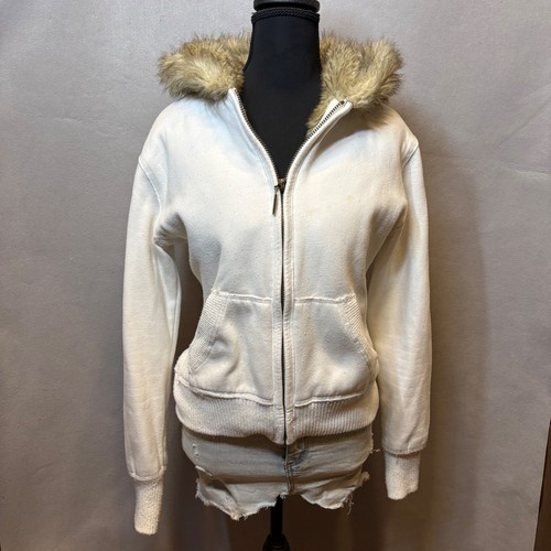 2000s galt sand white faux - 2000s, fur