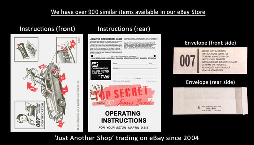 Corgi toys 270 instruction - toys,