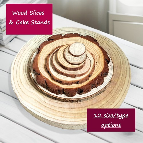 Rustic wood slice placemats - wood,
