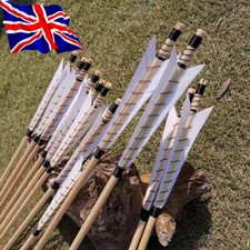 12X 32'' Wooden Arrows Feather