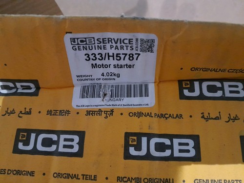 Genuine jcb starter motor - genuine,