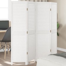 Room Divider 4 Panels White