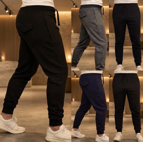 Men fleece joggers with - fleece,