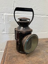 OLD BR BRITISH RAILWAY HAND LAMP WITH RED & BLUE ASPECTS
