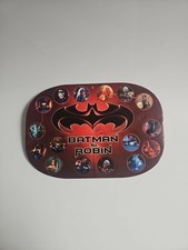 Signed Kelloggs 1997  Batman And Robin Bat Discs / Shield Pogs Complete Set