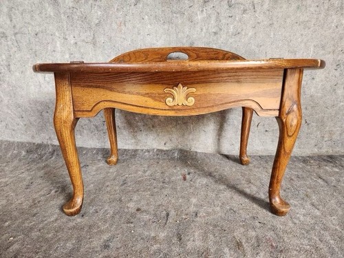 Queen ann oak side table - queen,