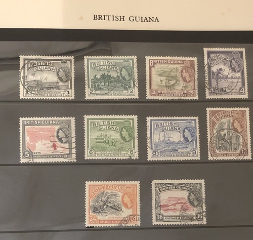 British guiana qeii 1954 - qeii,