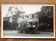 Photograph Birmingham Tram No 586  1953 . Free UK P&P