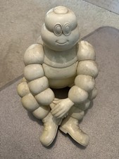 Rare Vintage Michelin Man Bibendum, Sitting Hollow, Opening On Bottom