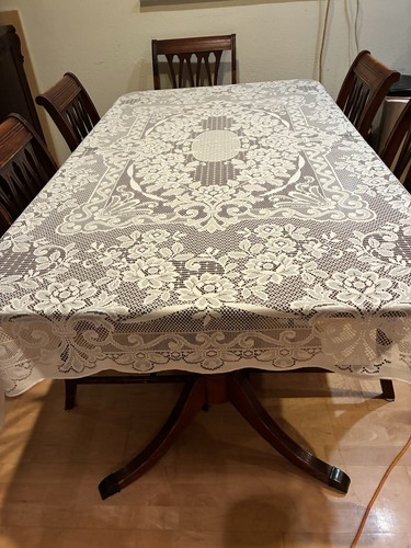 White lace tablecloth - xl,