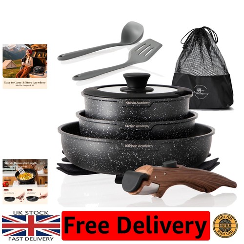 Black granite cookware - granite, set