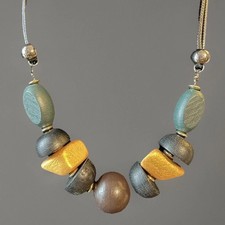 Chunky Wood Bead Statement