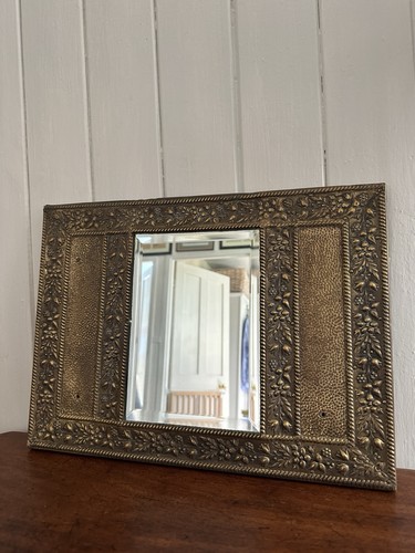 Vintage embossed brass frame - embossed,