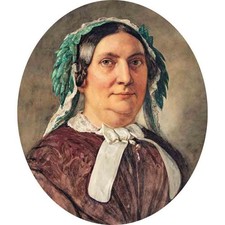 Portrait of a woman with hood